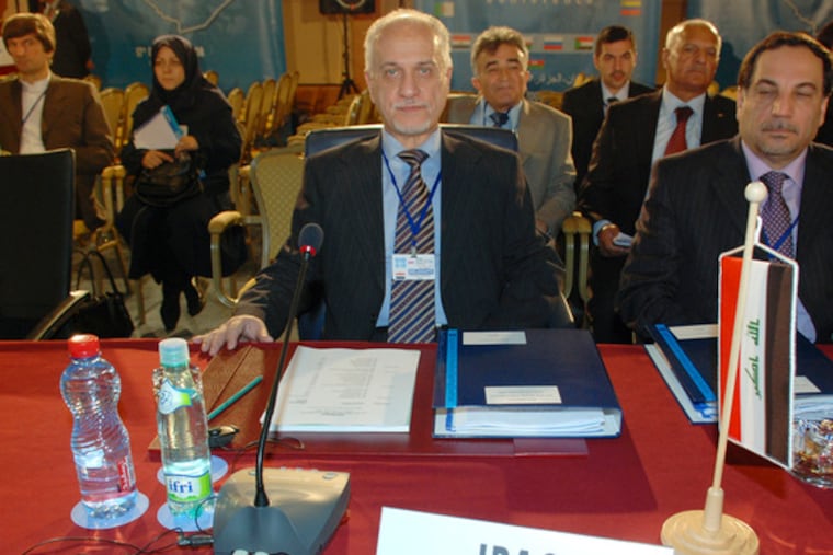 Iraq Oil Minister Hussain al-Shahristani attends the OPEC meeting in Oran, western Algeria, where OPEC announced its largest daily cut in production. Crude oil sank to $40.20 a barrel after the announcement.
