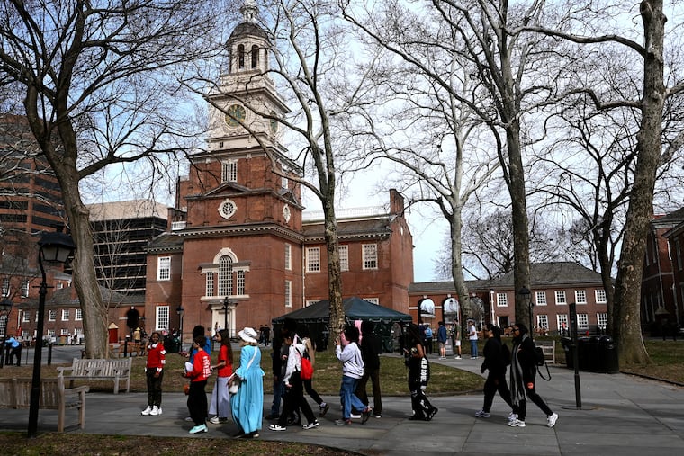 Independence Hall in Independence National Historical Park in March. A time capsule will be buried nearby on July 4.