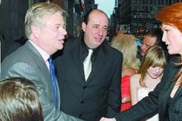 Vince Fumo (left) meets Angie Everhart.