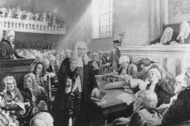 Andrew Hamilton (no relation to Alexander) defended John Peter Zenger in a precedent-setting libel trial. After learning of his slaveholding past, the area Bar Foundation decided to strip his name from a benefit.