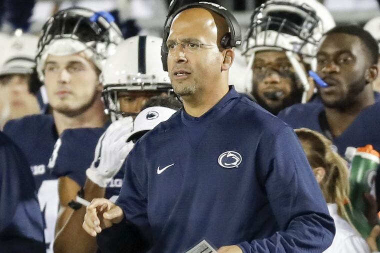 Penn State coach James Franklin watches his team during the Michigan game on Oct. 21.
