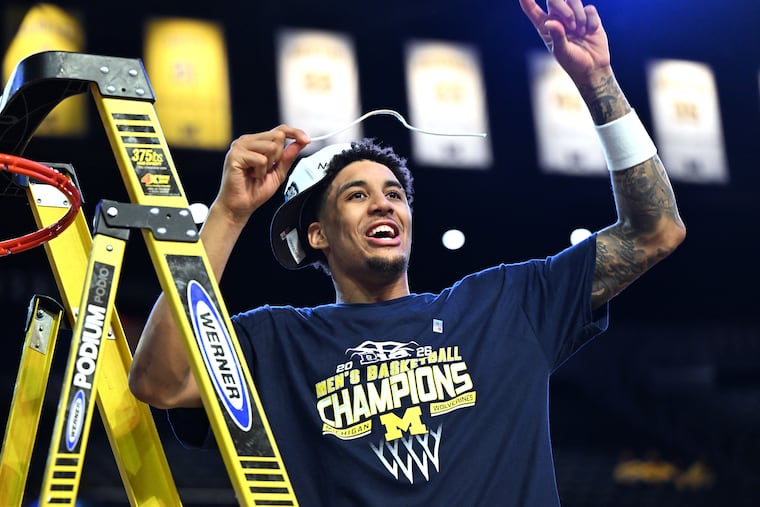 Michigan All-American forward Yaxel Lendeborg played at Pennsauken High in New Jersey.