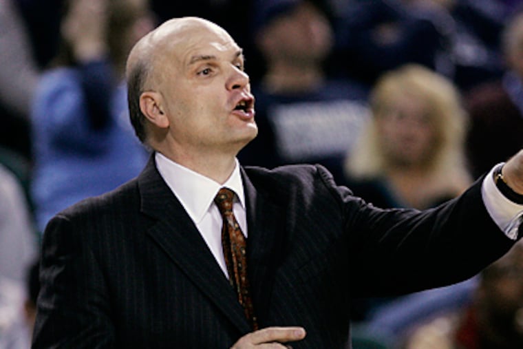 Saint Joseph's head coach Phil Martelli has received an oral commitment from point guard Chris Wilson. (AP Photo/Mel Evans)
