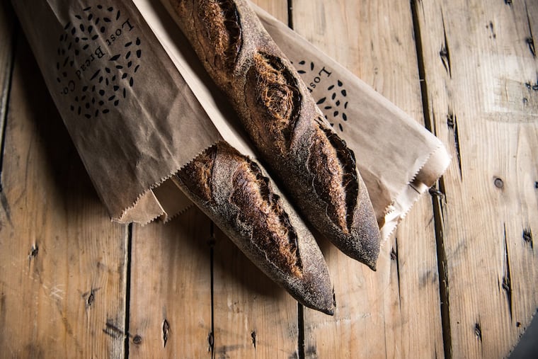 Lost Bread Co.'s newly launched grain share program includes items like this burnt-barley baguette, as well as pastries, fresh pastas, and other ready-to-eat and ready-to-use foods.