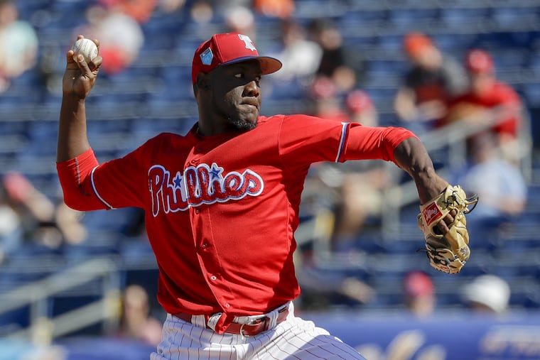 Enyel De Los Santos is expected to make his major-league debut Tuesday.