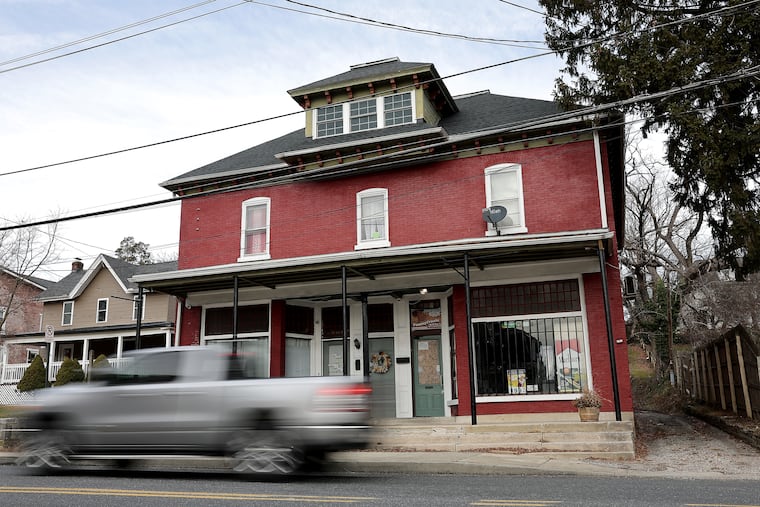 An exterior view of the former West Grove Smoke Shop in the borough of West Grove, Chester County.