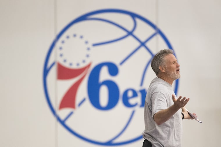 Sixers coach Brett Brown.