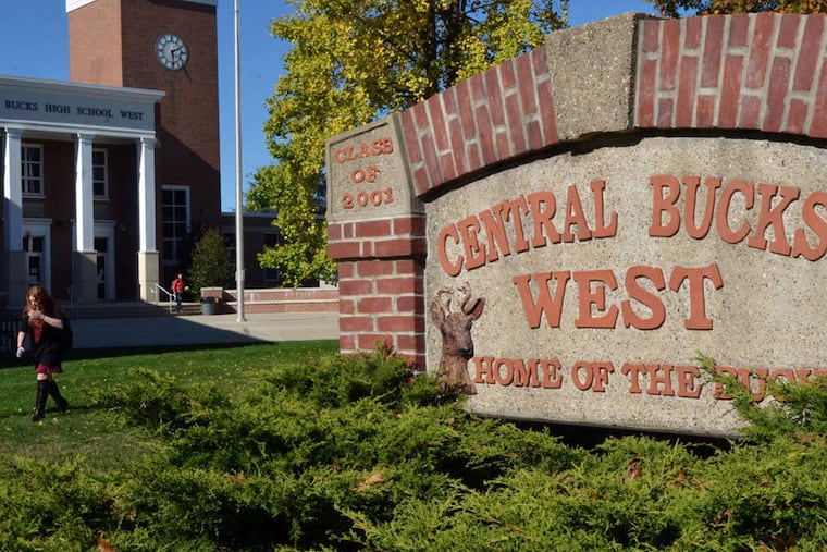 Central Bucks West High School was the site this week of an activist group’s mobile billboard targeting a Spanish teacher accused of antisemitism.