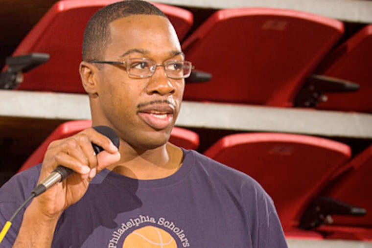 Jermaine Bromell's basketball tournament raises money for the Philadelphia Scholars program, of which he is an alumnus.