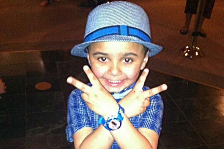 Richard Pagan, 5, who is in critical condition after being hit by a car Saturday, June 14. Photo provided by family.