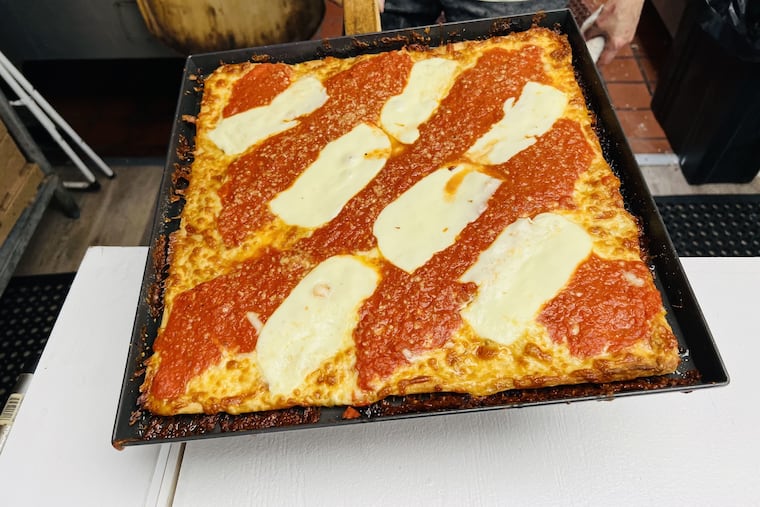 The drunken grandma pizza at Anomalia Pizza, 414 S. Bethlehem Pike, Fort Washington.