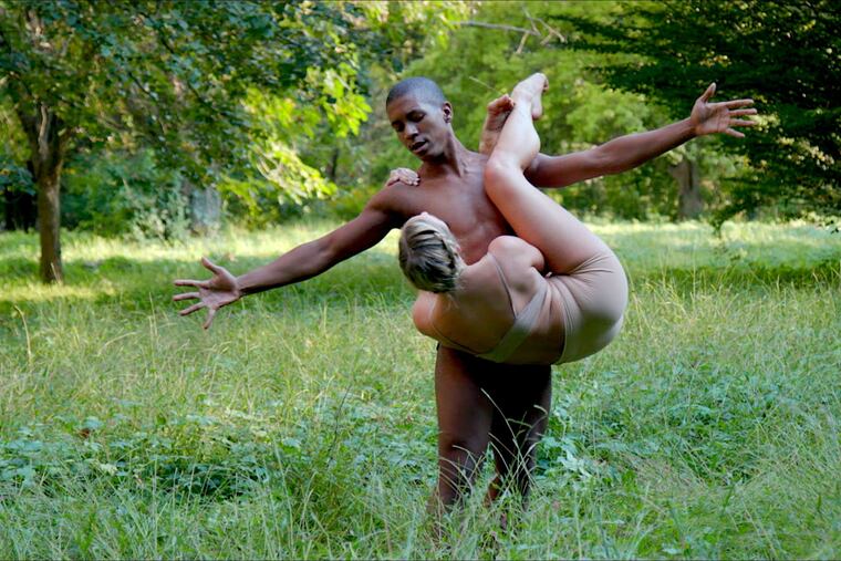 BalletX dancers Shawn Cusseaux and Skyler Lubin in Manuel Vignoulle's "Heal."