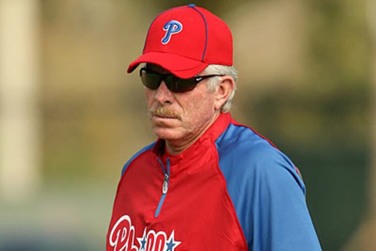 Mike Schmidt made his annual appearance as a guest instructor at Phillies spring training yesterday. (Yong Kim/Staff Photographer)