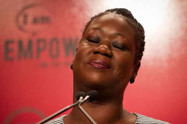 Sabrina Martin, mother of Trayvon Martin the young African-American teen shot and killed in Florida. Ms. Martin spoke during the noon time luncheon of the National Urban League convention held at the Pennsylvania Convention Center on Friday, July 26, 2013. ( ALEJANDRO A. ALVAREZ / STAFF PHOTOGRAPHER )