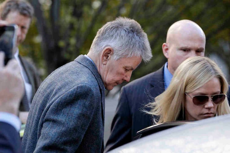 Former Rep. Gary Condit leaves court after testifying in the trial of Ingmar Guandique, charged with Chandra Levy's murder.