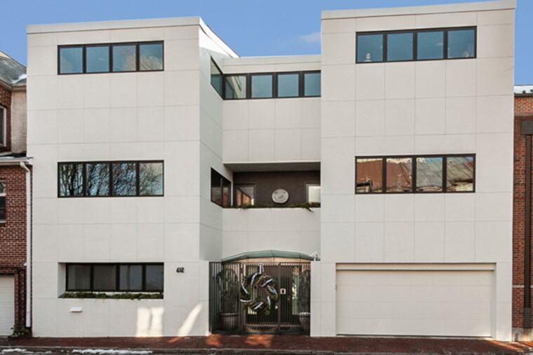 This Society Hill home was built for entertainment impresario Larry Magid, a co-founder of Electric Factory Concerts.