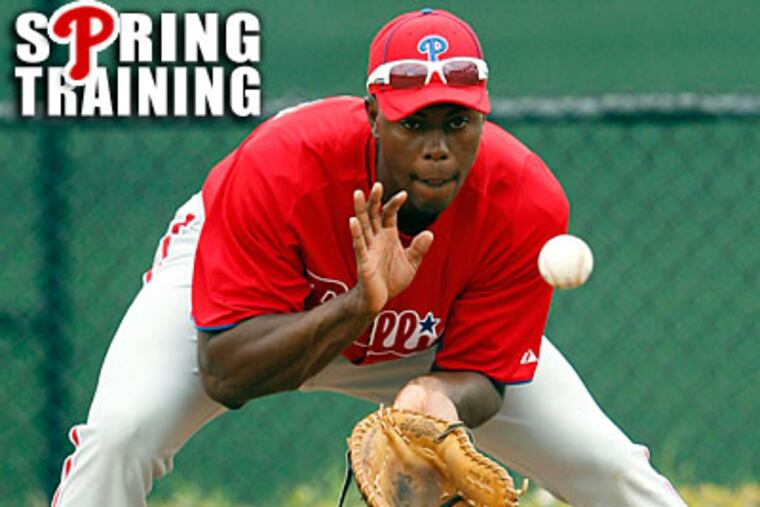 "It's been a work in progress," John Mayberry Jr. said of his sluggish spring start. (Yong Kim/Staff Photographer)