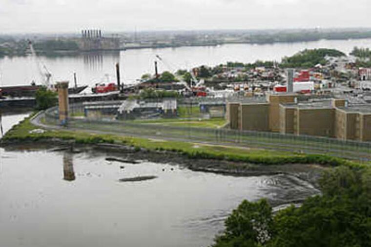 Aerial view of the waterfront in North Camden.