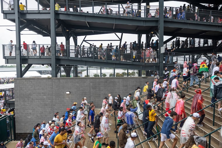 Four of the five matches in Philadelphia have been announced sellouts with Saturday's final Philly game expected to be the same amid high temperatures.