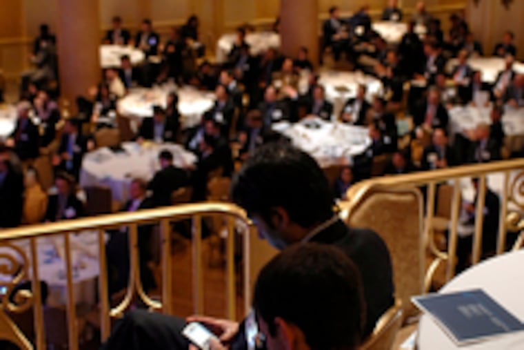 The Wharton Private Equity Conference resumes after protesters delayed remarks by David Rubenstein of the Carlyle Group.