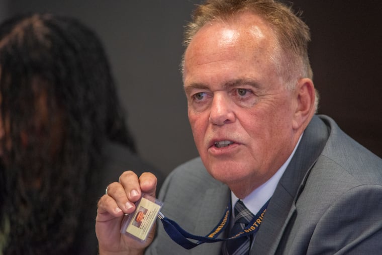 The Cheltenham school board appointed Chris McGinley, a veteran educator who previously served as superintendent of Cheltenham and Lower Merion schools, as interim superintendent Tuesday at the Cheltenham Administration Building in Elkins Park.