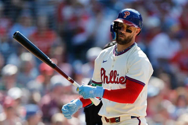 The Phillies' Bryce Harper was finally heating up before the All-Star break.