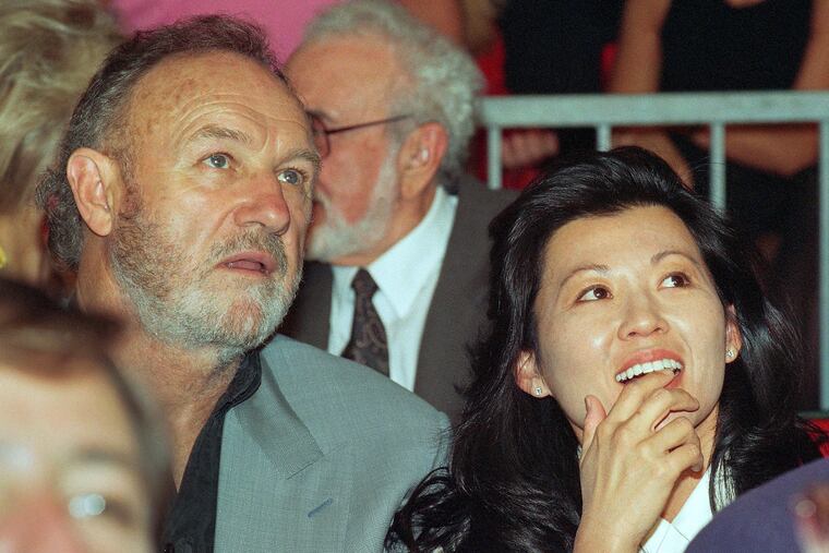 Oscar-winner Gene Hackman with wife Betsy Arakawa in June 1993.