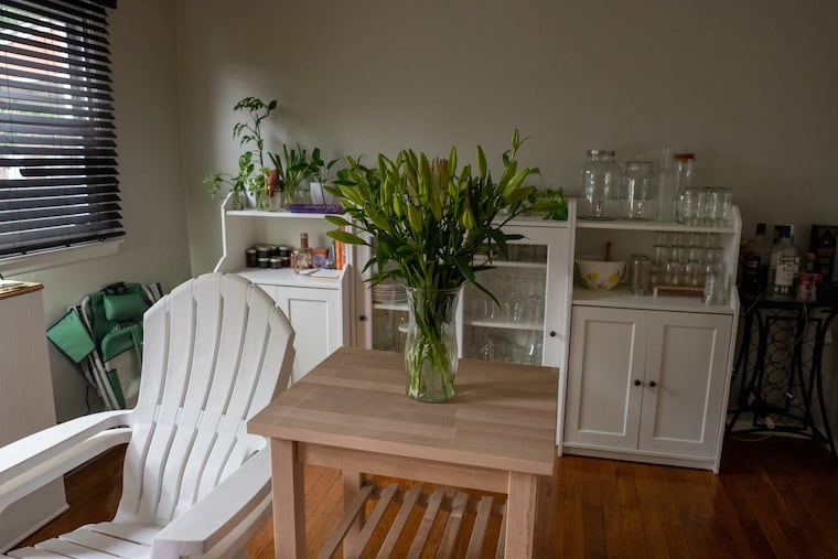 The dining room of Thompson's East Frankford home.
