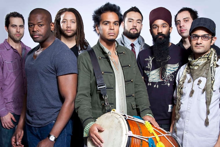 Drummer Sunny Jain and his dhol-and-brass octet Red Baraat, which
