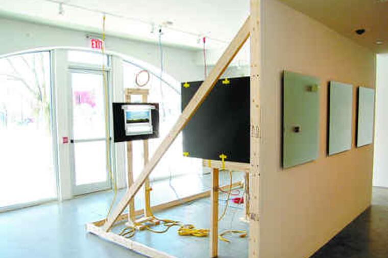 "First Mirror Picture" by another local West Prize finalist, James Johnson. The West competition rewards 10 finalists by purchasing and displaying their work.