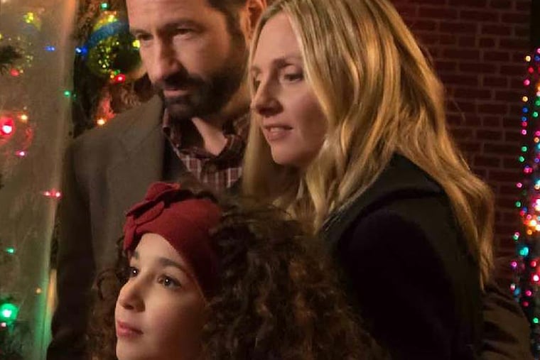 David Duchovny and Hope Davis play the parents of Olivia Steele-Falconer's doomed character in "Louder Than Words." (Identity Films)