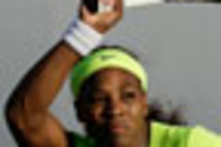 ADVANCE FOR WEEKEND EDITIONS, AUG. 25-26 - FILE - This July 13, 2012 file photo shows Serena Williams watching her return against Chanelle Scheepers, of South Africa, during a quarterfinal of the Bank of the West tennis tournament, in Stanford, Calif. The men's and women's first round of the U.S. Open tennis tournament begins Monday, Aug. 27, 2012 in New York.(AP Photo/Marcio Jose Sanchez, File)