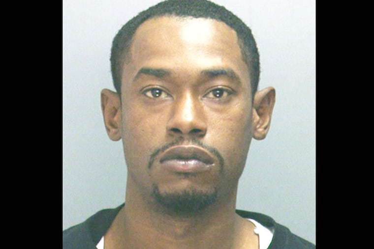 NPCPROS09C
Naeem Johnson faces charges for promoting prostitution in both Pennsylvania and New Jersey after U.S. Marshals nabbed him in a Mount Laurel hotel yesterday. Philadelphia Police have had a warrant for Johnson since they made contact with the accused pimp during a sting in June. (Philadelphia Police)