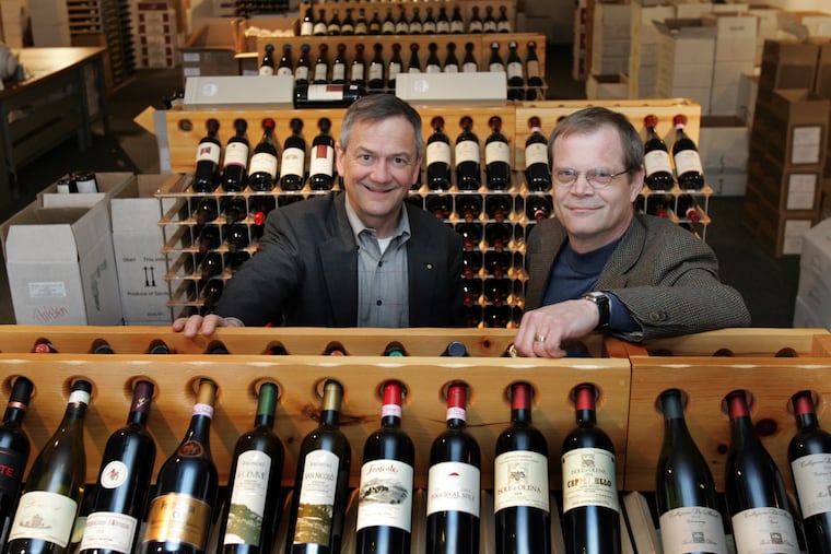Greg (left) and David Moore at Moore Brothers Wine Company in Pennsauken, New Jersey on April 26, 2007. TCOVER20Pb 92873 (Barbara Johnston/Inqurier) Editor's Note: Greg and David Moore have a unique wine shop in Pennsauken. The brothers travel Europe, seeking out family farmers who make their own wine. They purchase the wine, ship it here and sell it in their wine shop.