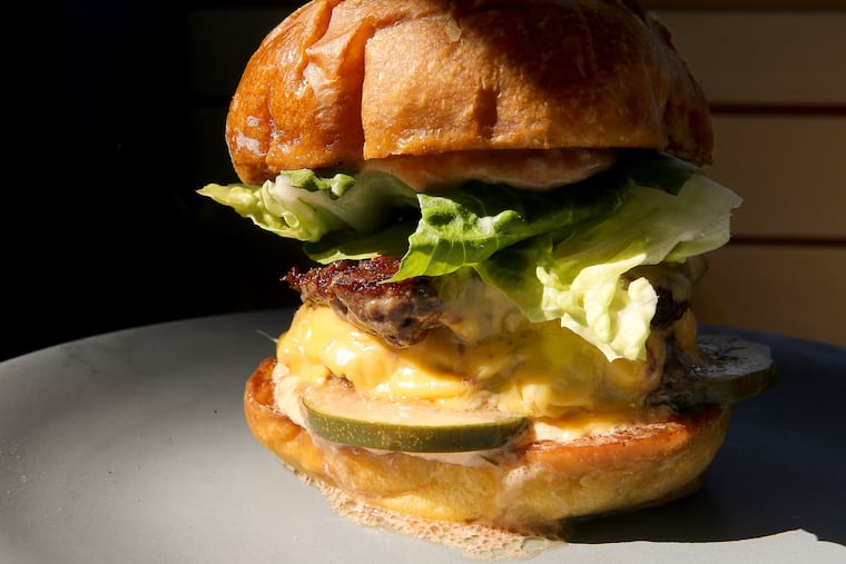 The TLK burger from the Landing Kitchen in Bala Cynwyd.