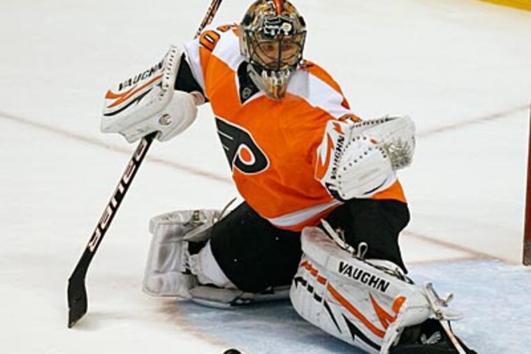 Ilya Bryzgalov has been inconsistent thus far in the Flyers season. (Ron Cortes/Staff Photographer)