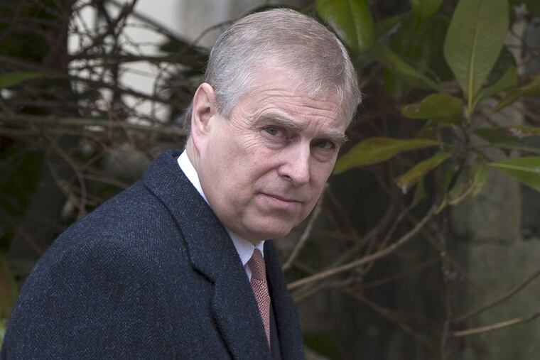 This 2015 photo shows Prince Andrew.