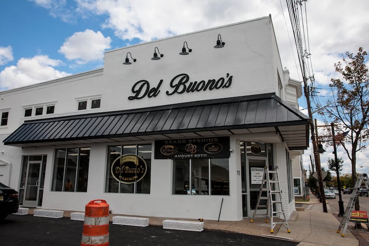 The exterior of Del Buono’s Pastry Shop on Tuesday, Aug. 25, 2026 in Haddon Township.