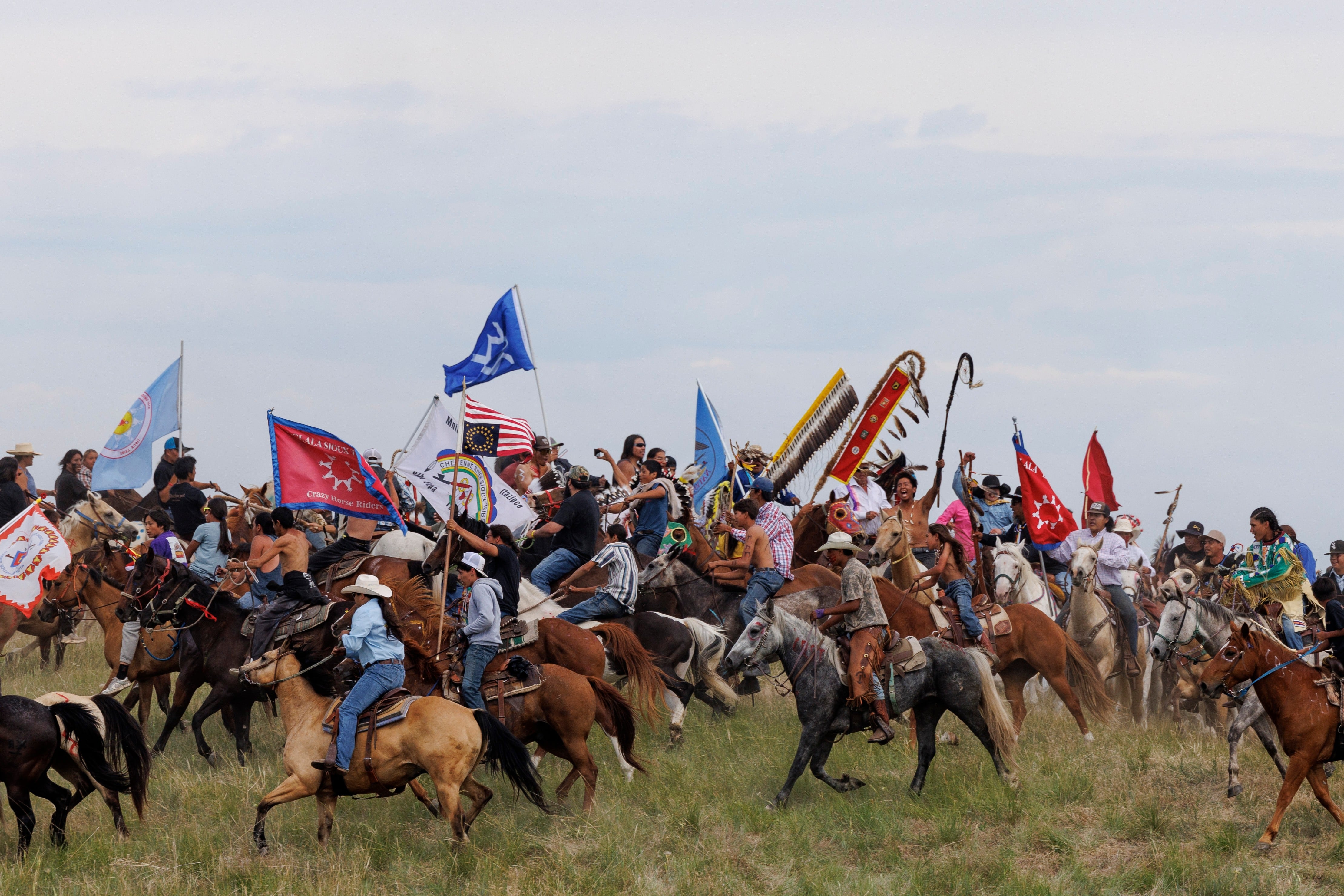 Native American tribes mark the 150th anniversary of the Battle of Little Bighorn, in photos