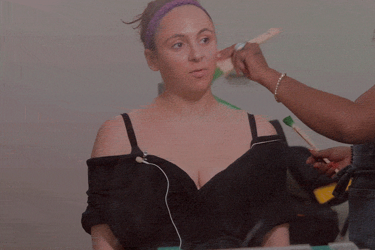 Olivia Valli prepares to play Elphaba in "Wicked." The touring production performs in Philadelphia through Nov. 26