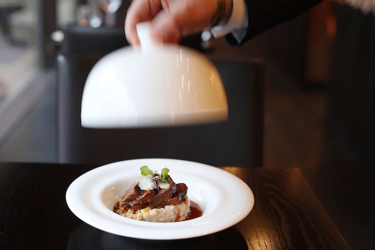 Short rib served over farro was a tasty appetizer at Scarpetta.