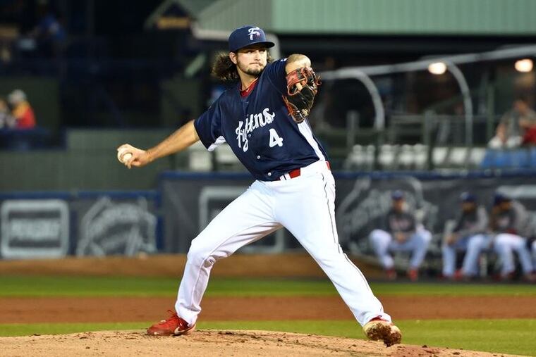 Pitching prospect Connor Seabold is included in the Phillies' 60-player training camp pool despite not being in big-league spring training in February.