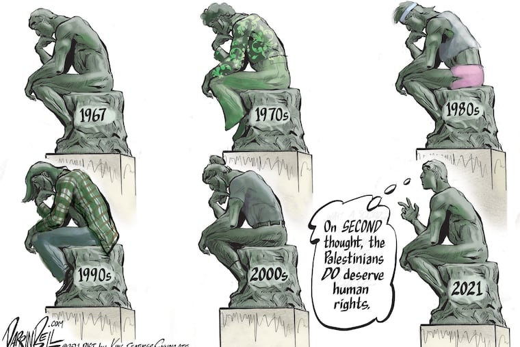 Evolution of thought on Palestinian rights.