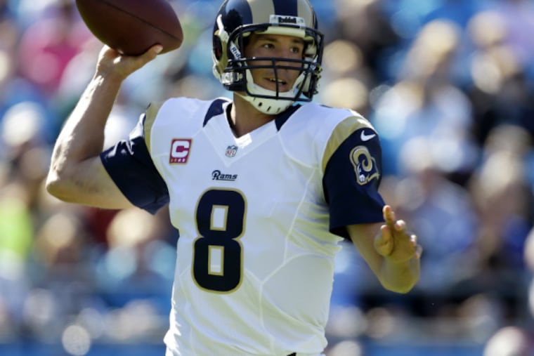 Sam Bradford is the Eagles' starting quarterback, now that they did not draft Marcus Mariota.(Associated Press)