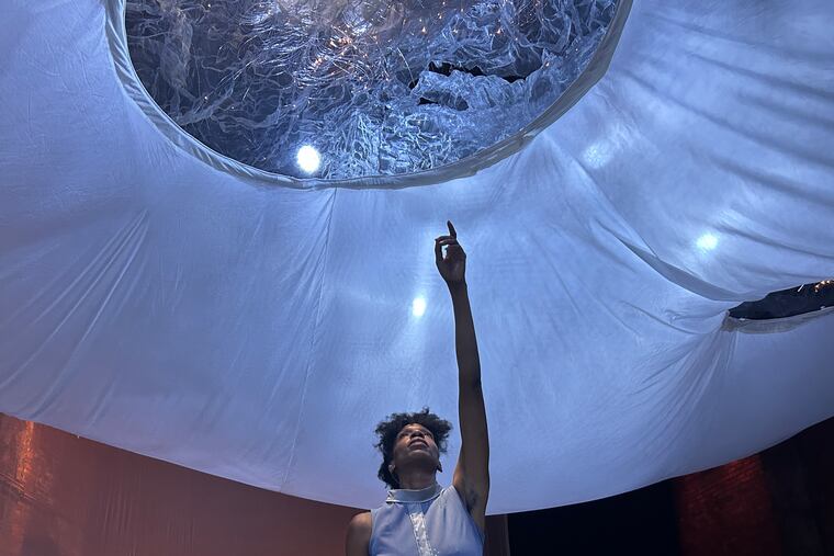 Courtney Henry in "Rhythm Bath" at Christ Church Neighborhood House as part of the Philadelphia Fringe Festival.