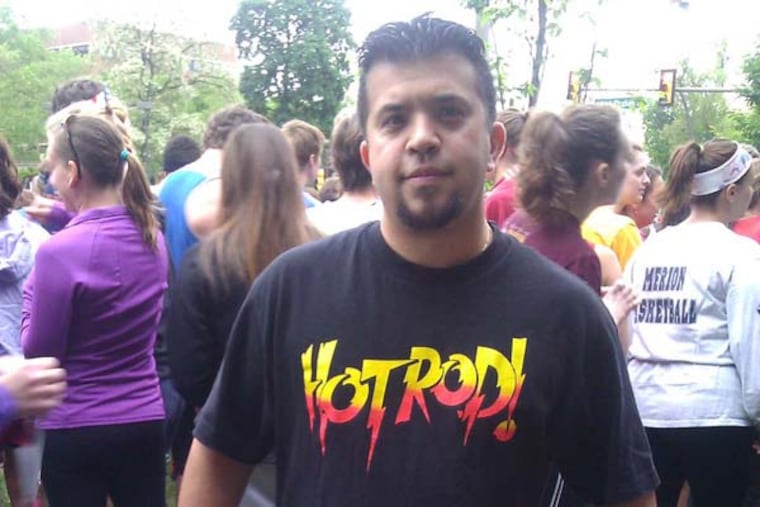 Rocco Maiorano prior to a recent race. He will run fueled by the memory of his grandmother who raised him.