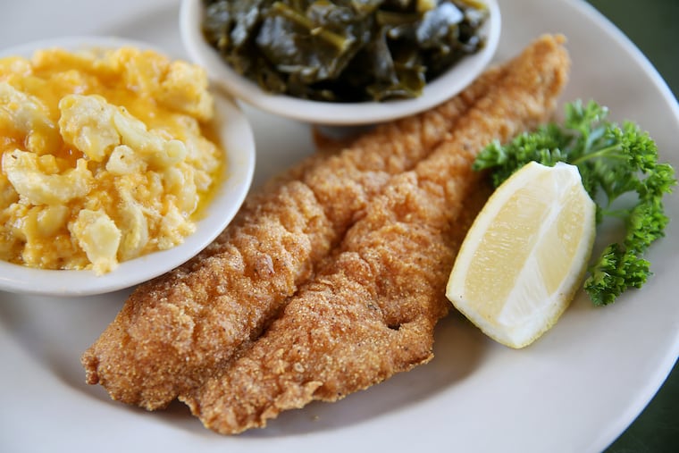 The fried catfish is pictured at Kelsey & Kim's Southern Café in Atlantic City.