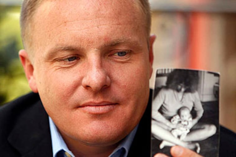 Steve Carter recently discovered that he was reported missing at 6 months old after being taken from his home in Hawaii by his biological mother and left to become a ward of the state. Carter - born Marx Panama Moriarty Barnes - was adopted at age 4 and raised in Burlington County. (David Maialetti / Staff Photographer)