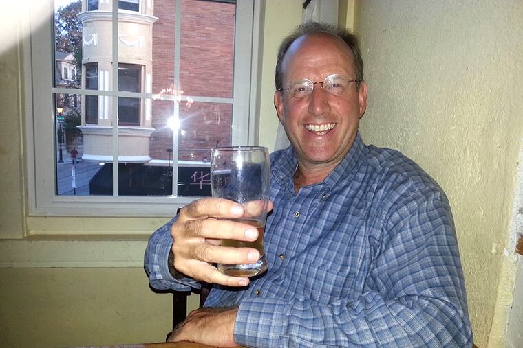 Ken Weinstein enjoys a pint as Joe Sixpack picks his brain on Mount Airy as beer destination.