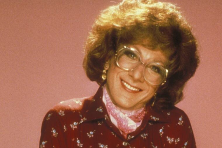Dustin Hoffman in the 1982 movie, "Tootsie," now being revived as a Broadway musical starring Santino Fontana.